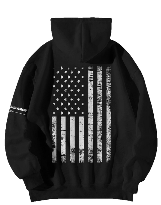 American Subversiv Distressed Flag Hoodie