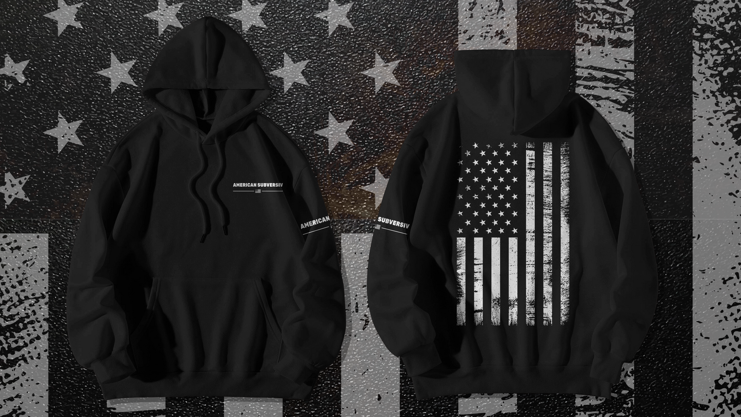 American Subversiv Distressed Flag Hoodie